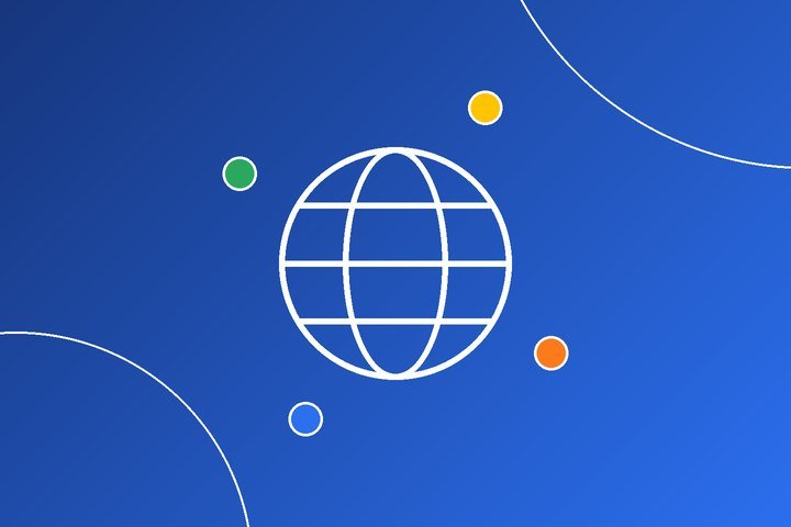 A globe surrounded by the four Human-AI Ladder colours, representing learners anywhere in the world